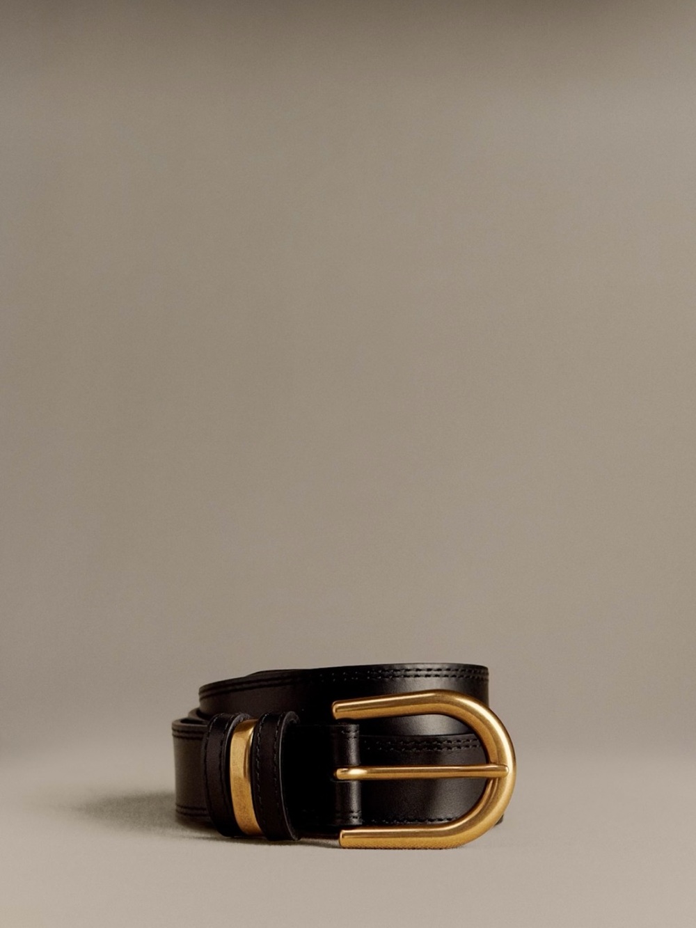 Sezane Taylor Belt Smooth Black Heritage - Size 95